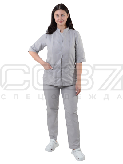 Костюм женский АР404 цв.серый тк.тиси (0)