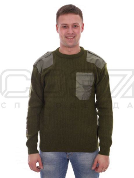Свитер мужской Lex цв.олива тк.акрил-1